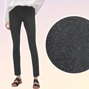 COS Wool Blend Slim Fit Trouser Pants Dark Gray White Size 4